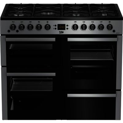 Beko BE10GASS 100cm Gas Range Cooker in Silver